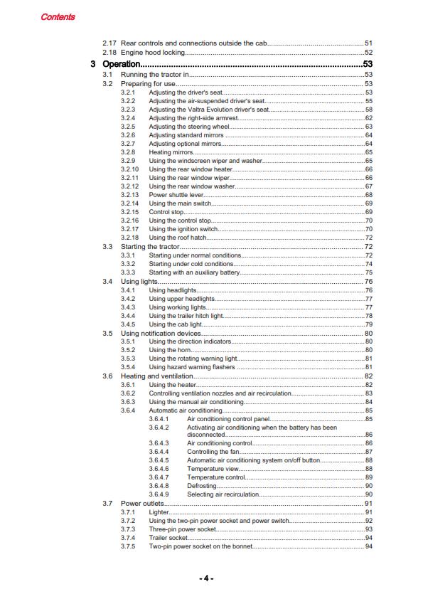 VALTRA N3 SERIES DIRECT N123 D, N143 D, N163 D OPERATOR MANUAL REPRINT 2013
