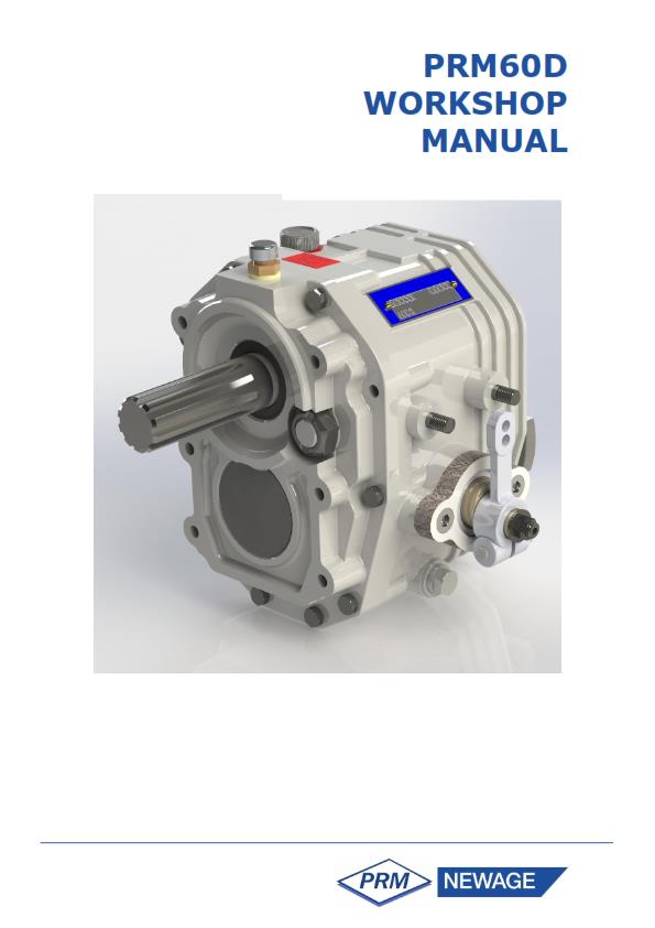 PRM60D WORKSHOP MANUAL REPRINTED COMB BOUND OCT 2019 EDITION