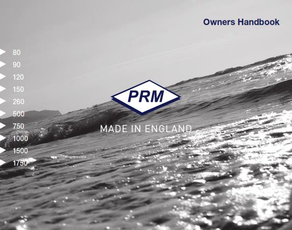 PRM 80 90 120 150 260 500 750 10000 1500 1750 OWNER MANUAL REPRINTED COMB BOUND