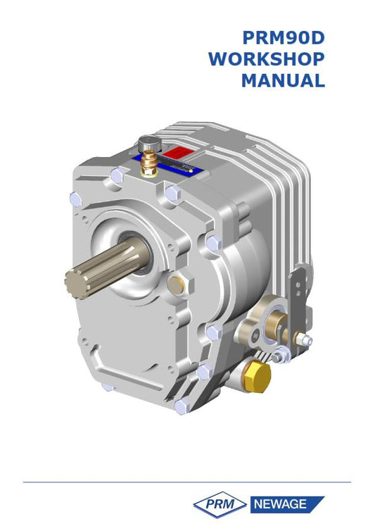 PRM90D WORKSHOP MANUAL REPRINTED COMB BOUND NOV 2016 EDITION