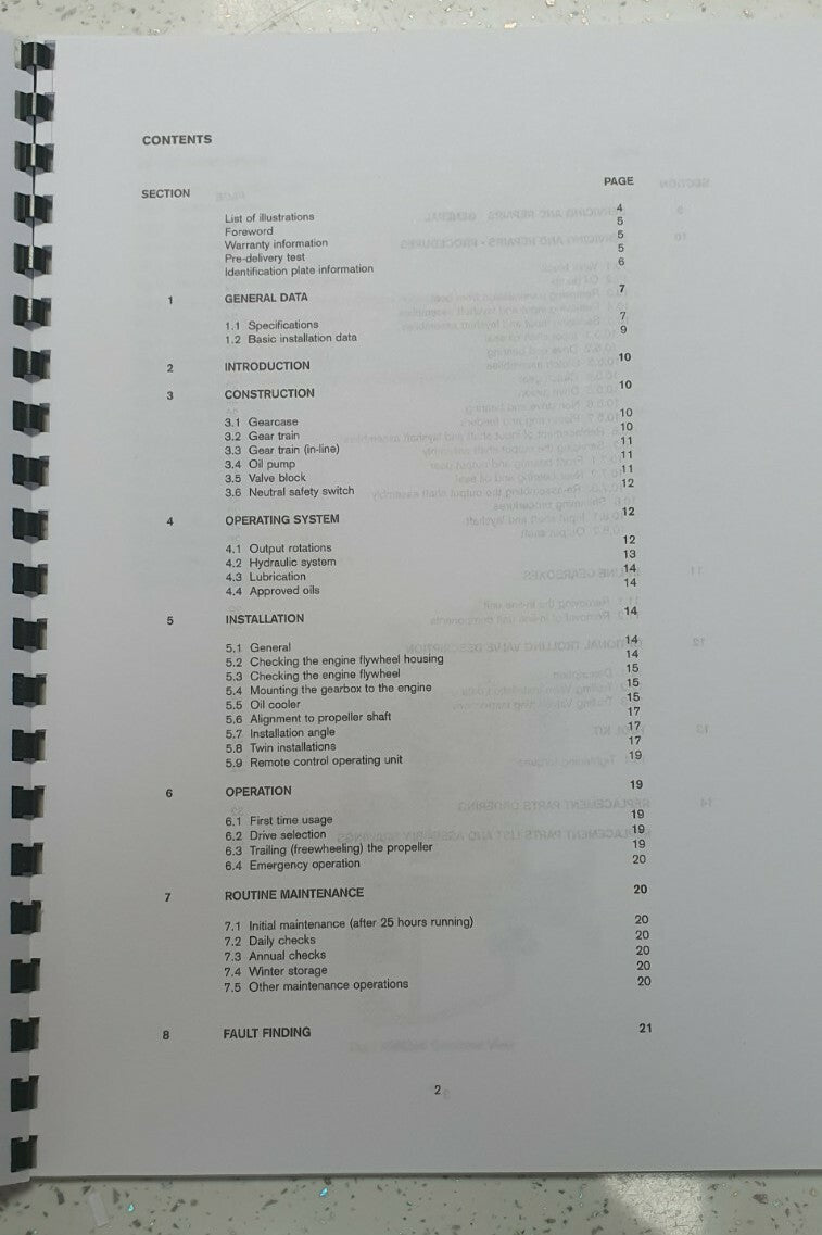 PRM260C PRM260D WORKSHOP MANUAL REPRINTED COMB BOUND JUNE 2002 EDITION