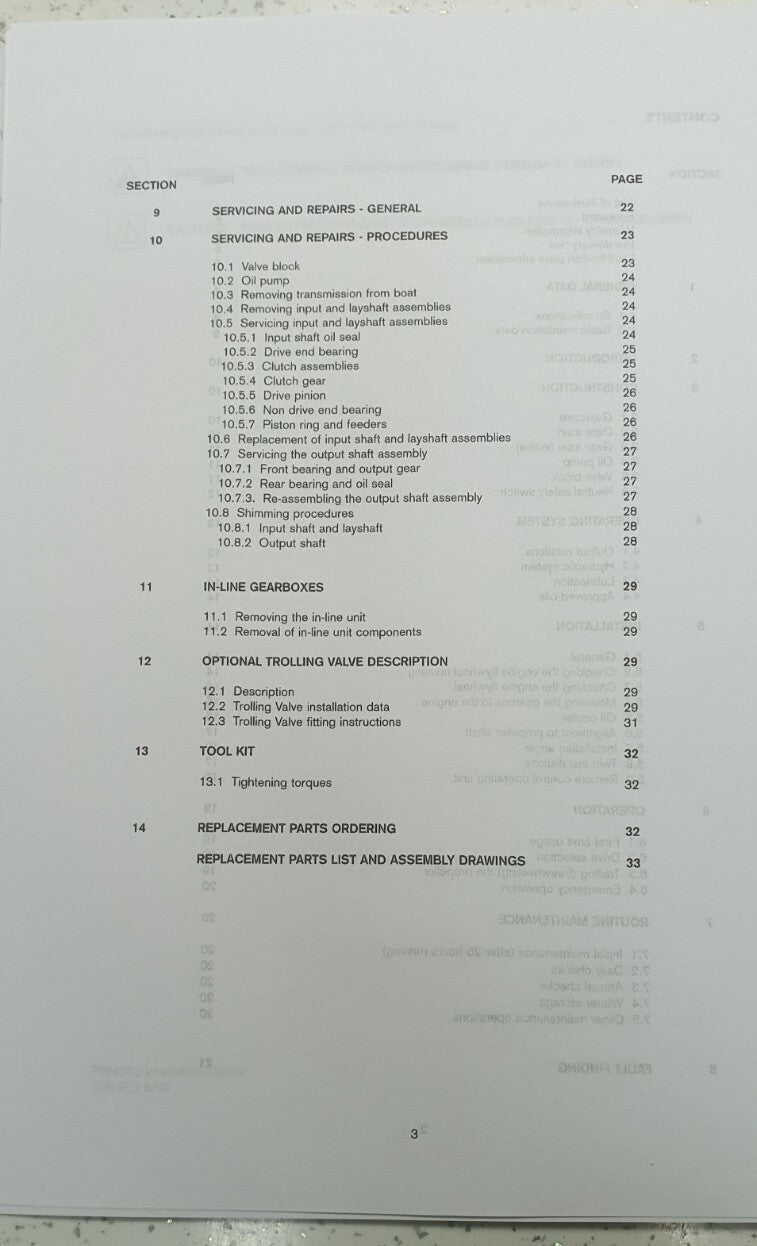 PRM260C PRM260D WORKSHOP MANUAL REPRINTED COMB BOUND JUNE 2002 EDITION