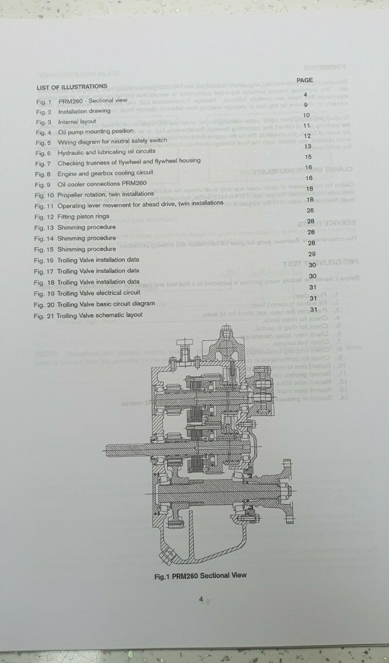 PRM260C PRM260D WORKSHOP MANUAL REPRINTED COMB BOUND JUNE 2002 EDITION