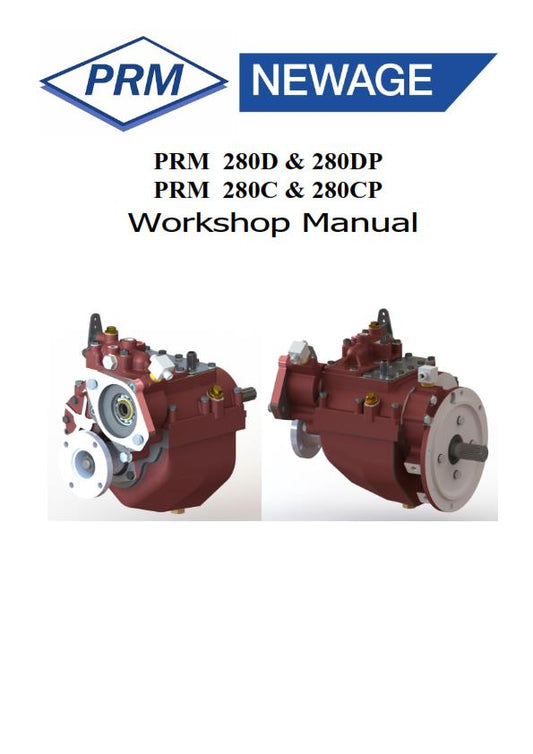 PRM 280D 280DP 280C 280CP WORKSHOP MANUAL REPRINTED COMB BOUND APR 2019 EDITION