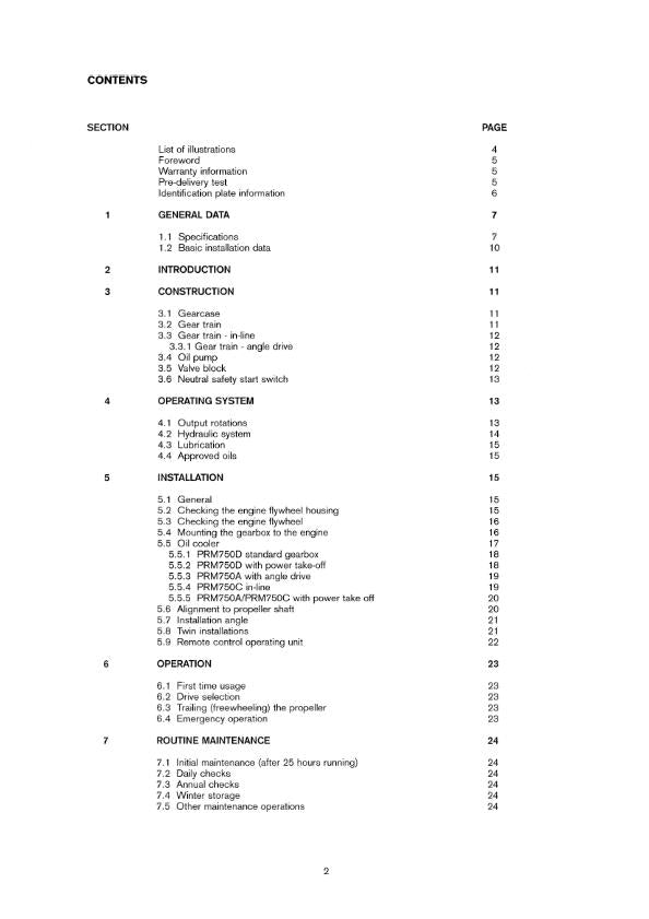 PRM750C PRM750D WORKSHOP MANUAL REPRINTED COMB BOUND JAN 2000 EDITION