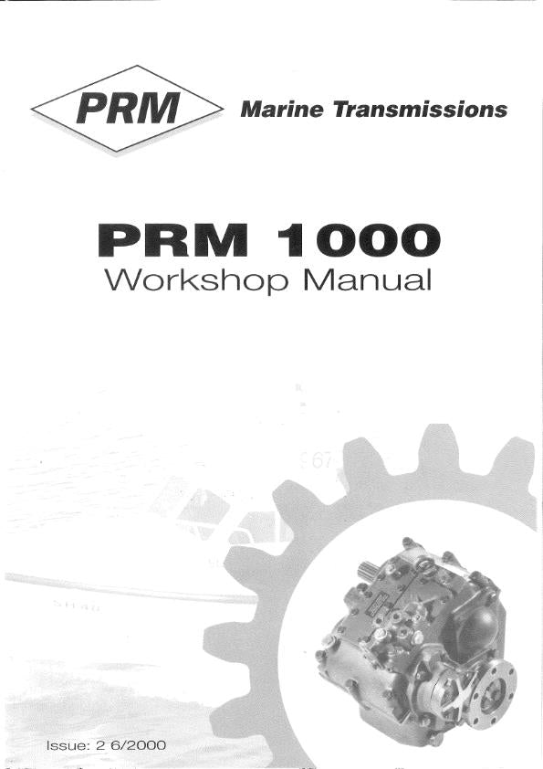 PRM1000 WORKSHOP MANUAL REPRINTED COMB BOUND JUNE 2000 EDITION