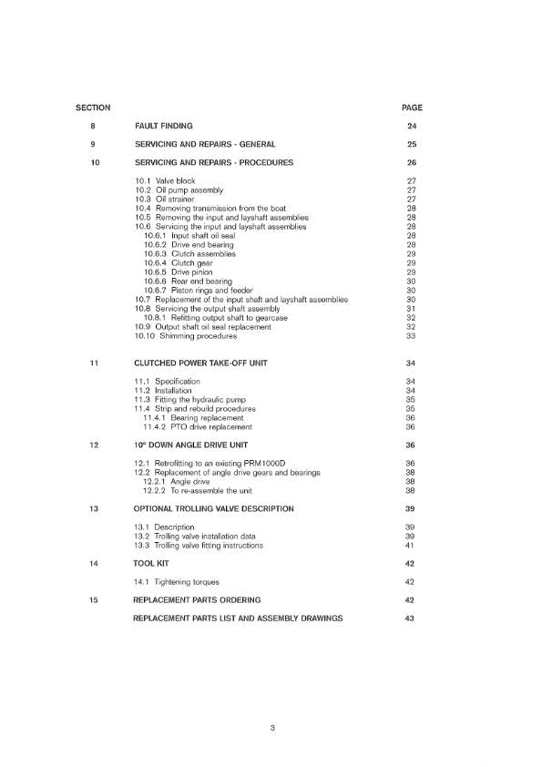 PRM1000 WORKSHOP MANUAL REPRINTED COMB BOUND JUNE 2000 EDITION