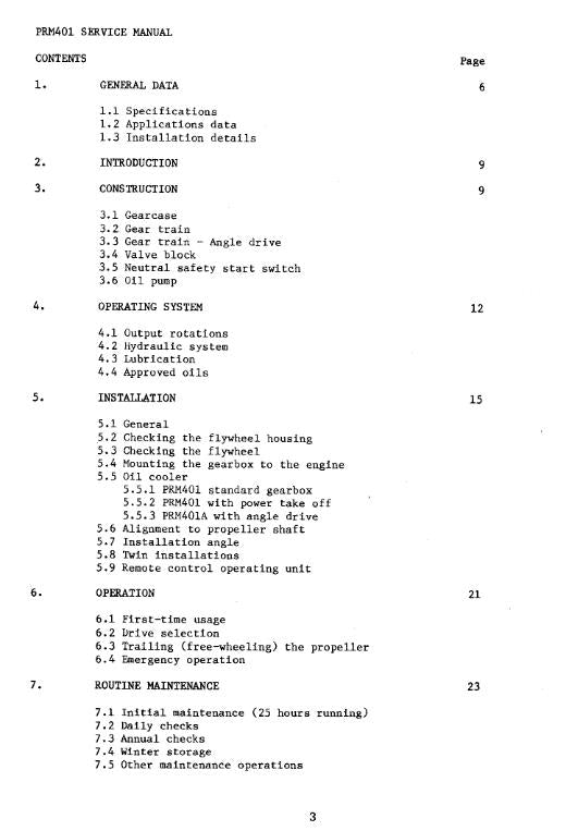 PRM 401 WORKSHOP MANUAL REPRINTED COMB BOUND