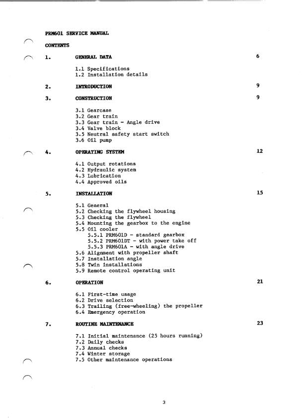 PRM601  WORKSHOP MANUAL REPRINTED COMB BOUND