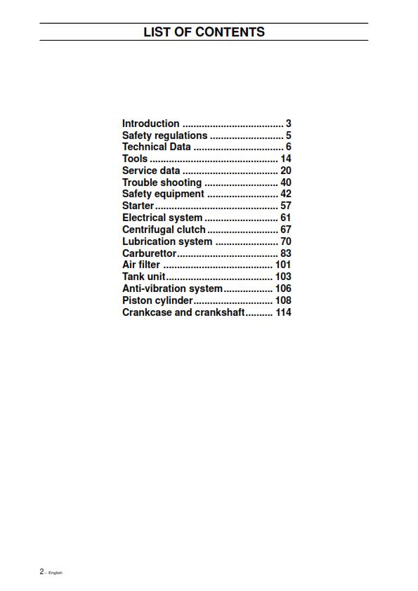 HUSQVARNA CHAINSAW 254XP 257 262XP 61 268 272XP  WORKSHOP MANUAL REPRINTED