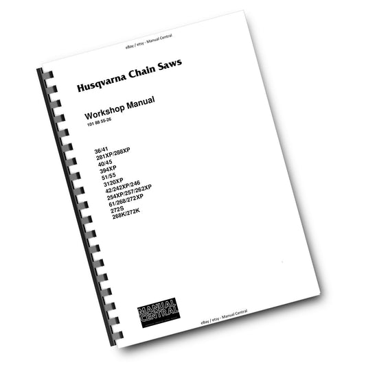 HUSQVARNA CHAINSAW 268K 272K 272S WORKSHOP MANUAL REPRINTED