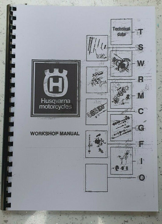 HUSQVARNA MOTORCYCLE 1973 TO 1979 ALL 2 STROKE WORKSHOP SERVICE MANUAL REPRINTED