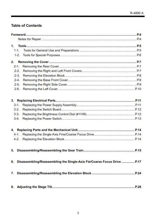 NIKON ECLIPSE NI-U MAIN BODY WORKSHOP REPAIR MANUAL REPRINTED COMB BOUND 2012