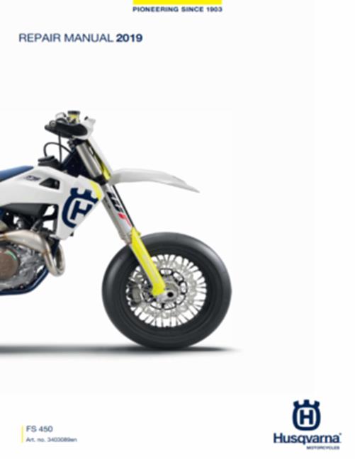 HUSQVARNA FS 450 2019 REPAIR WORKSHOP SERVICE MANUAL REPRINTED COMB BOUND