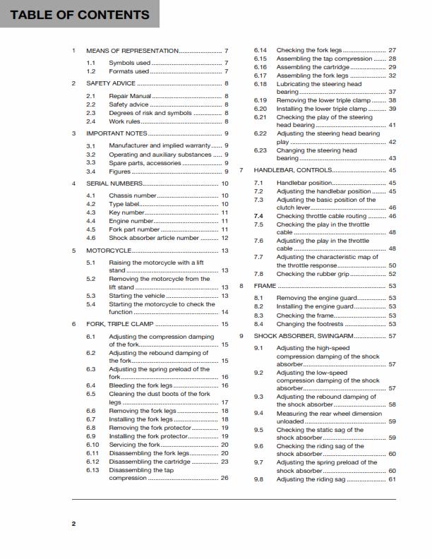 HUSQVARNA FE 250 2019 REPAIR WORKSHOP SERVICE MANUAL REPRINTED COMB BOUND
