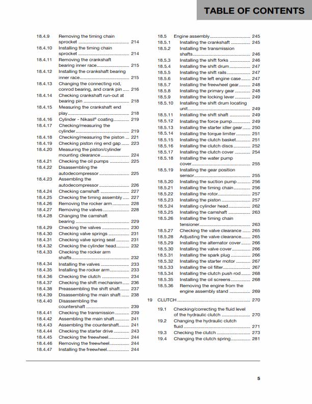 HUSQVARNA FE 450 FE 501 2018 REPAIR WORKSHOP SERVICE MANUAL REPRINTED COMB BOUND