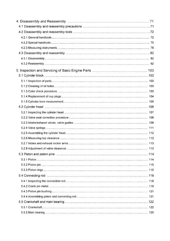 YANMAR DIESEL ENGINE 3JH4-B-C-M-E 4JH4-F-B-B4-C-M-E SERVICE MANUAL REPRINTED