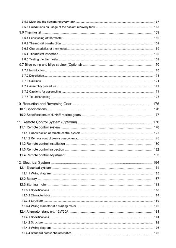 YANMAR DIESEL ENGINE 3JH4-B-C-M-E 4JH4-F-B-B4-C-M-E SERVICE MANUAL REPRINTED