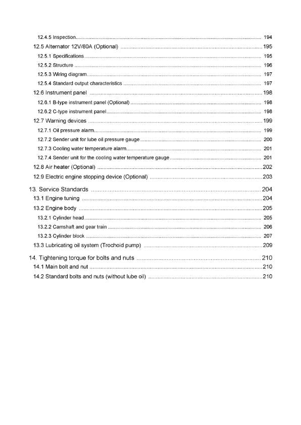 YANMAR DIESEL ENGINE 3JH4-B-C-M-E 4JH4-F-B-B4-C-M-E SERVICE MANUAL REPRINTED