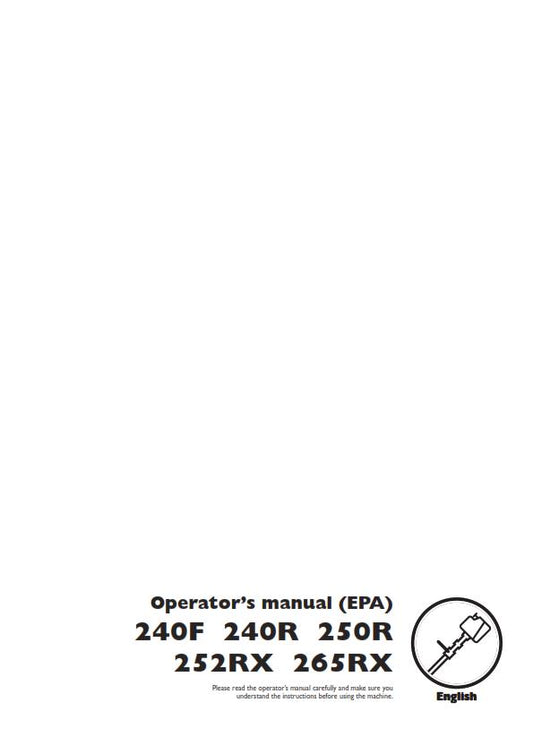 HUSQVARNA 240F 240R 250R 252RX 265RX OPERATOR MANUAL REPRINTED COMB BOUND 2007