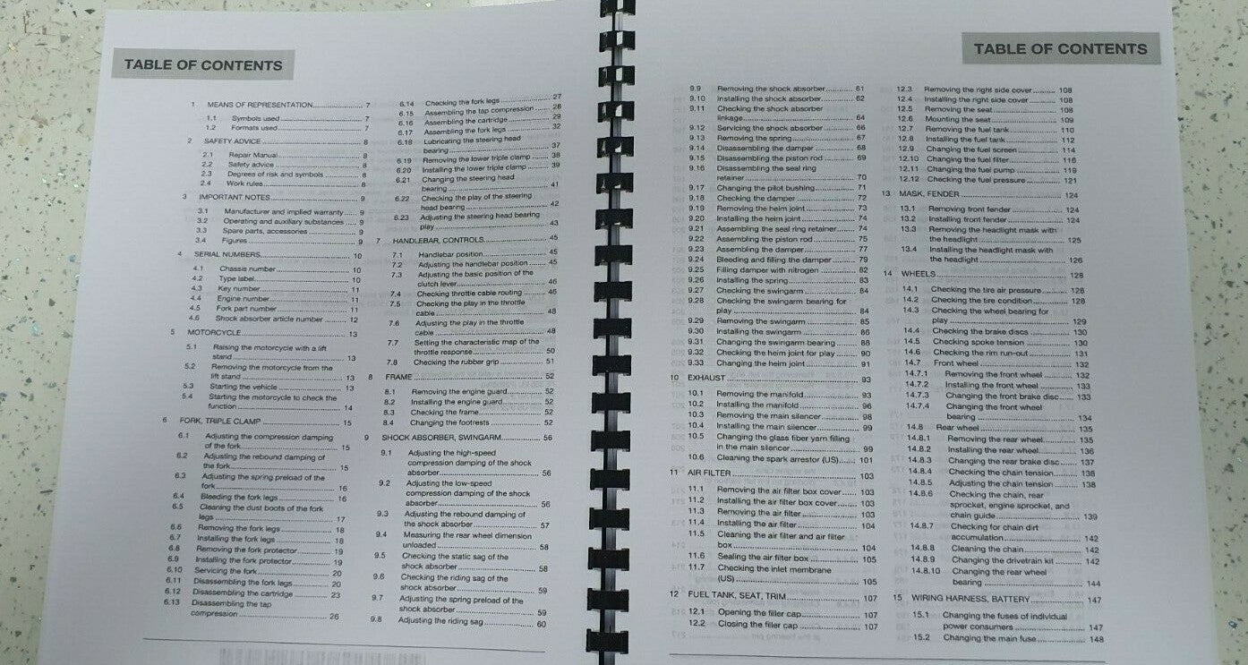 HUSQVARNA FE 350 2018 REPAIR WORKSHOP SERVICE MANUAL REPRINTED COMB BOUND