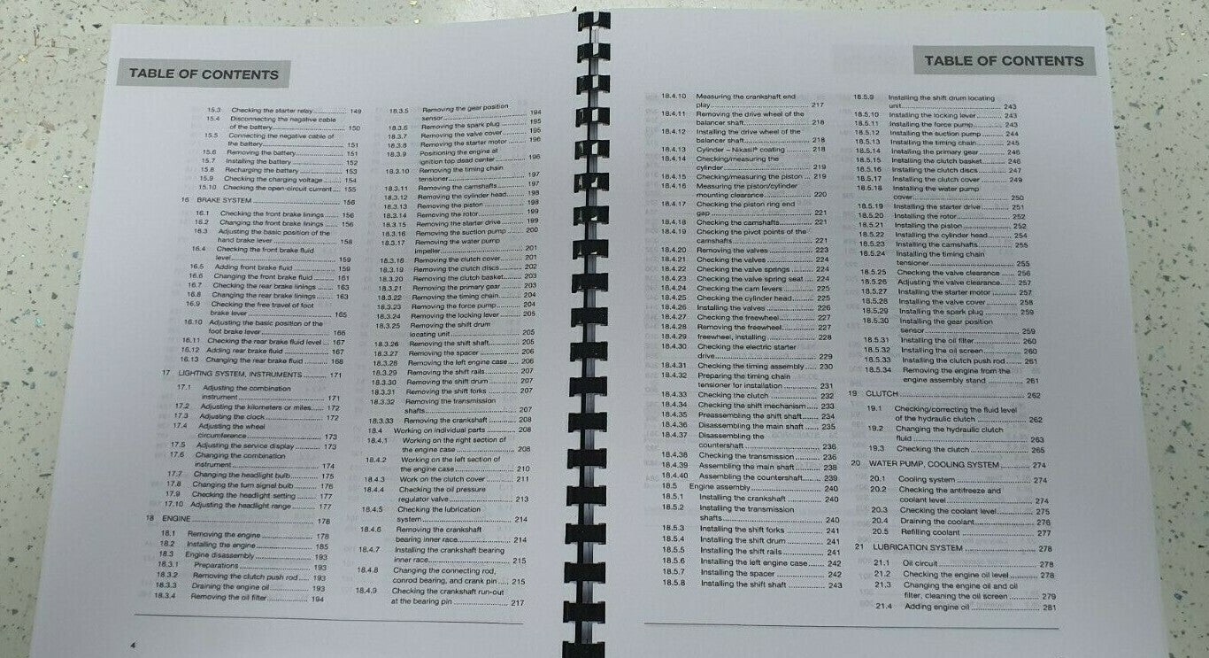 HUSQVARNA FE 350 2018 REPAIR WORKSHOP SERVICE MANUAL REPRINTED COMB BOUND