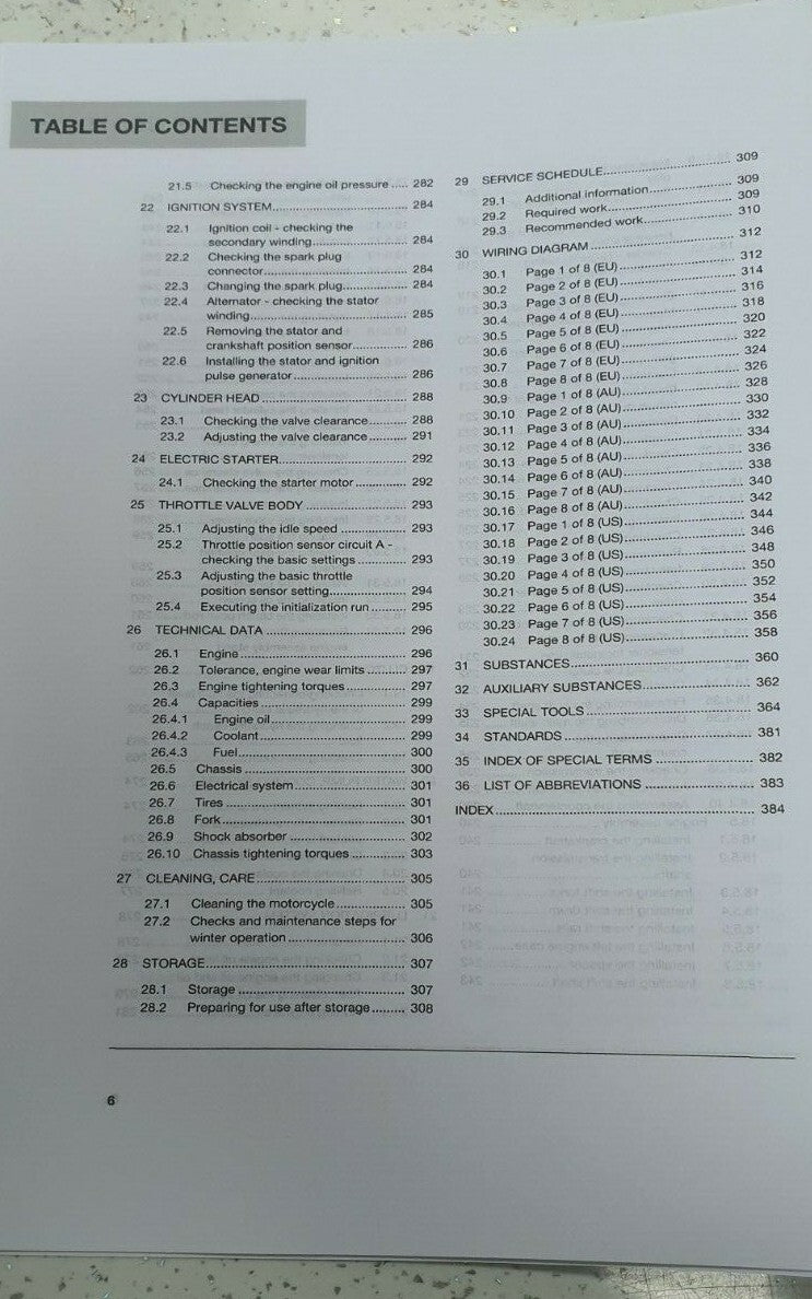 HUSQVARNA FE 350 2018 REPAIR WORKSHOP SERVICE MANUAL REPRINTED COMB BOUND