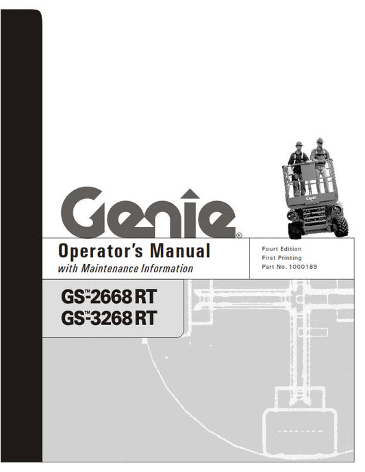 GENIE GS-2668 RT GS-3268 RT OPERATOR MANUAL REPRINTED 2005 EDITION