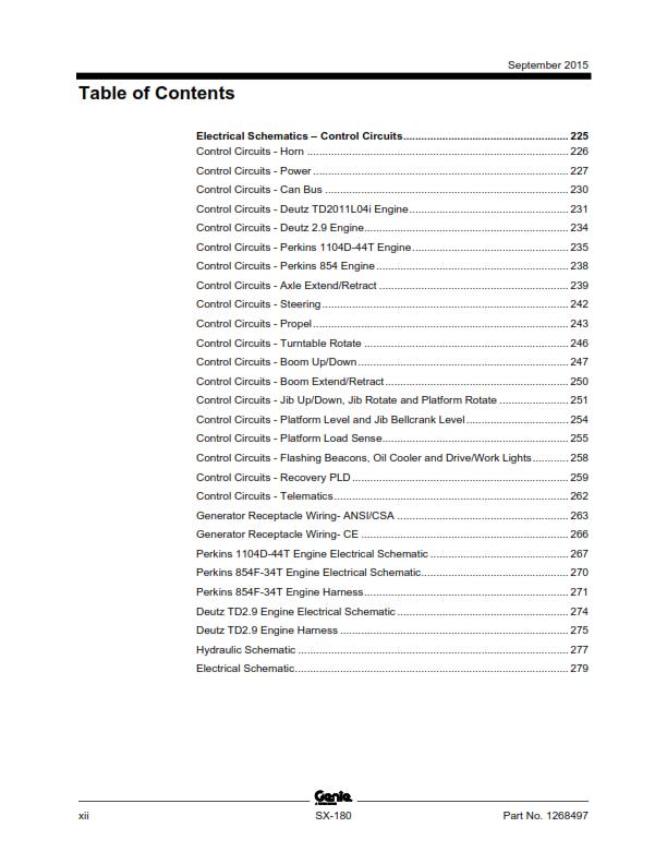 GENIE SX-80 SERVICE WORKSHOP REPAIR MANUAL REPRINTED 2015 EDITION