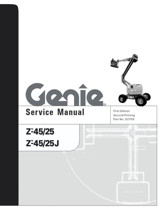 GENIE Z-45/25 Z-45/25J SERVICE WORKSHOP REPAIR MANUAL REPRINTED SEP 2000 EDITION