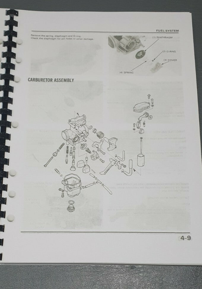 HONDA XR250R SERVICE WORKSHOP MANUAL 1986-1995 REPRINTED COMB BOUND