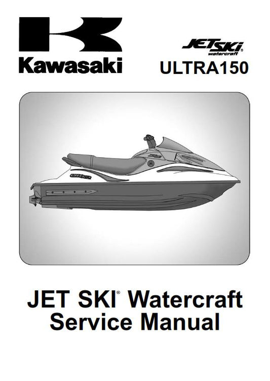 KAWASAKI JET SKI WATERCRAFT ULTRA 150 SERVICE MANUAL 03 - 05 EDITION REPRINTED