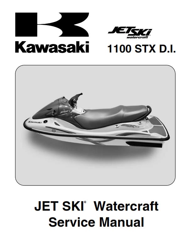 KAWASAKI JET SKI WATERCRAFT 1100 STX D.I. SERVICE MANUAL 2003 EDITION REPRINTED
