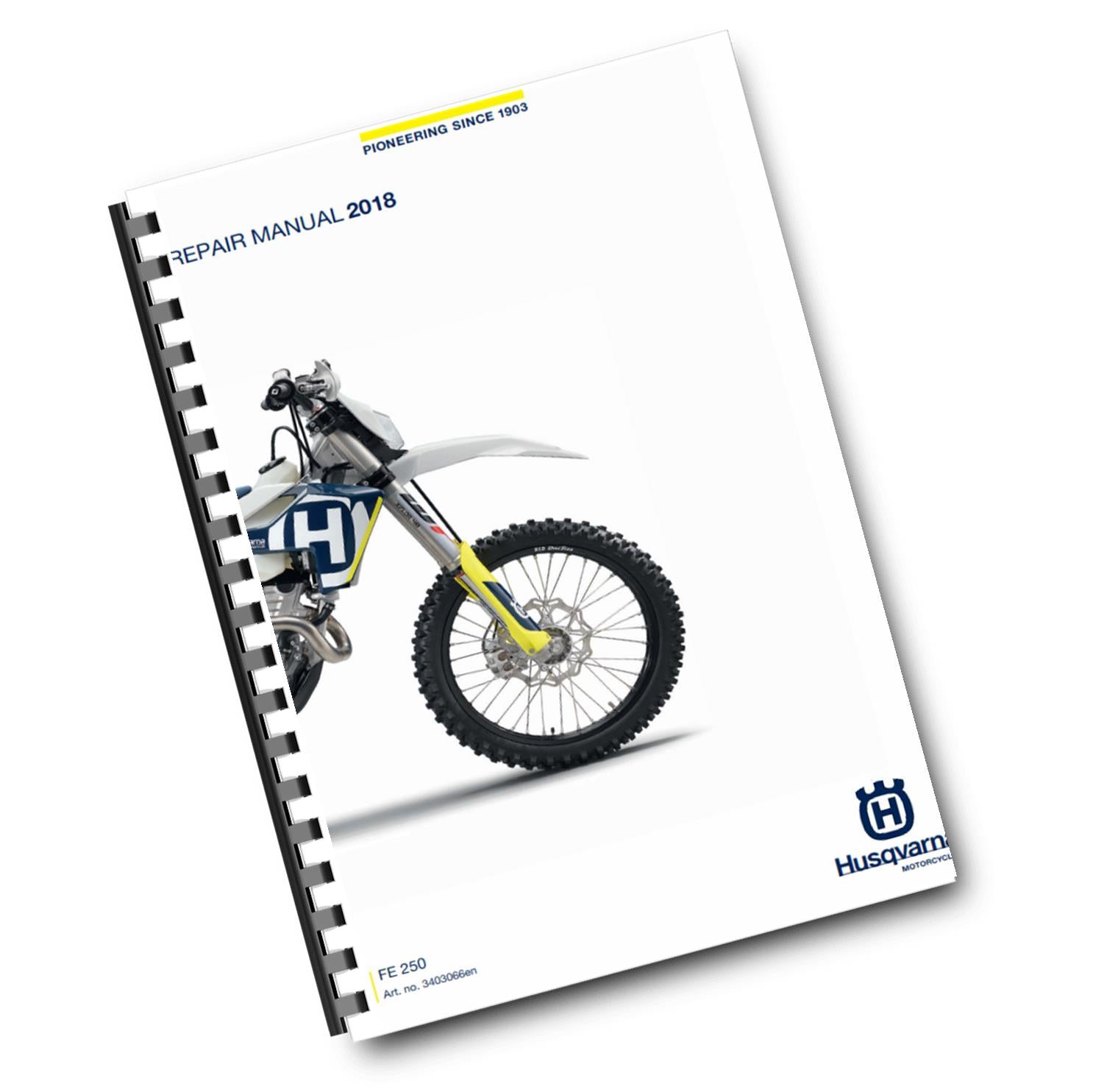 HUSQVARNA FE 250 2018 REPAIR WORKSHOP SERVICE MANUAL REPRINTED COMB BOUND