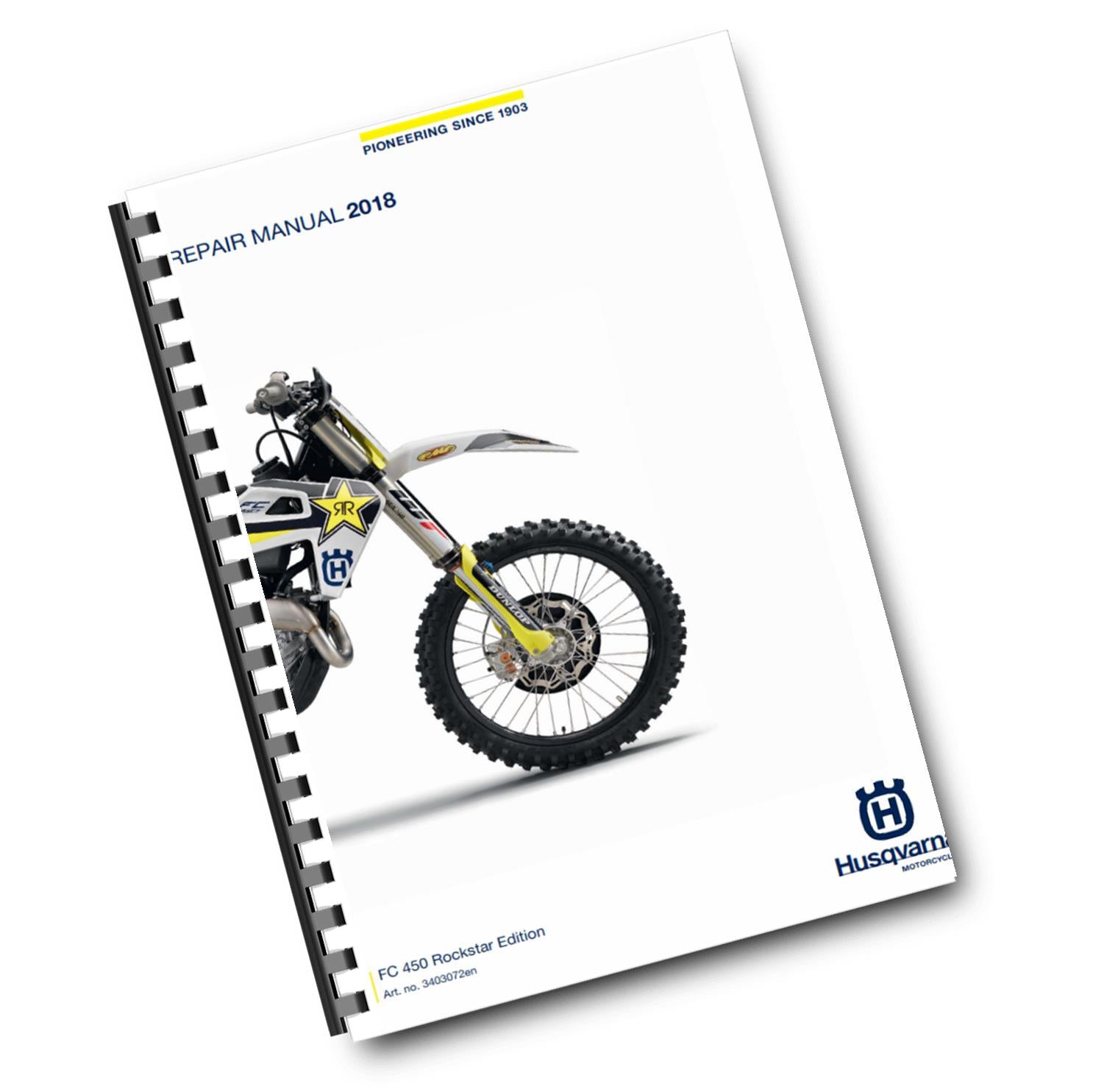 HUSQVARNA FC 450 ROCKSTAR EDITION 2018 REPAIR WORKSHOP SERVICE MANUAL REPRINTED