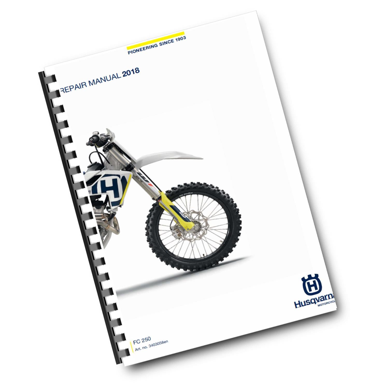 HUSQVARNA FC 250 2018 REPAIR WORKSHOP SERVICE MANUAL REPRINTED COMB BOUND