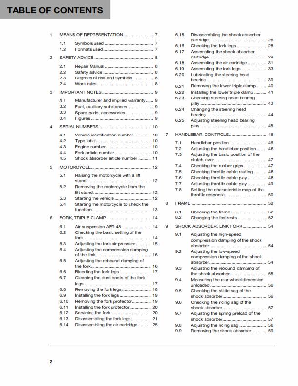 HUSQVARNA FC 250 2018 REPAIR WORKSHOP SERVICE MANUAL REPRINTED COMB BOUND