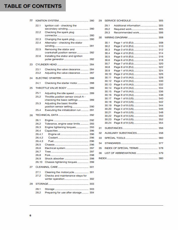 HUSQVARNA FE 250 2017 REPAIR WORKSHOP SERVICE MANUAL REPRINTED COMB BOUND