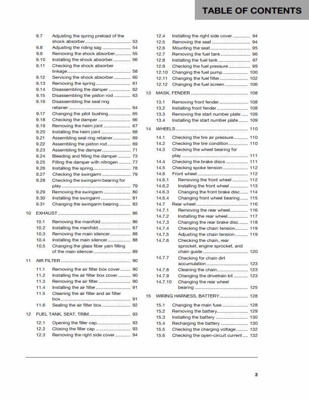 HUSQVARNA FC 450 2016 REPAIR WORKSHOP SERVICE MANUAL REPRINTED COMB BOUND