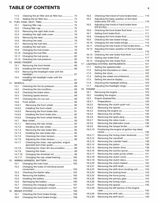 HUSQVARNA FE 250 EU AU US 2015 REPAIR WORKSHOP SERVICE MANUAL REPRINTED