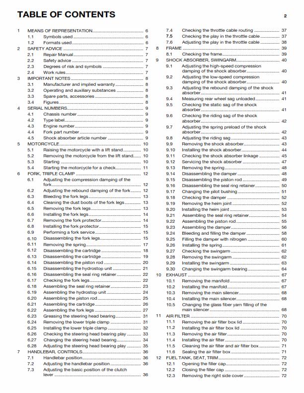 HUSQVARNA FC 450 EU US 2015 REPAIR WORKSHOP SERVICE MANUAL REPRINTED COMB BOUND