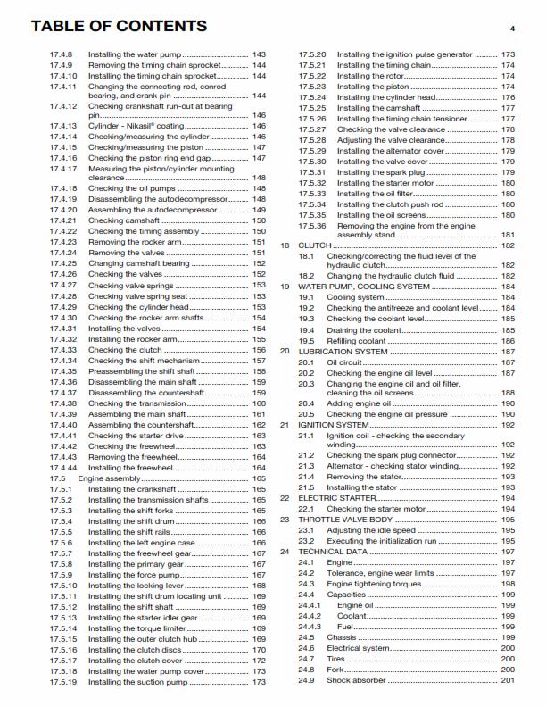 HUSQVARNA FC 450 EU US 2015 REPAIR WORKSHOP SERVICE MANUAL REPRINTED COMB BOUND