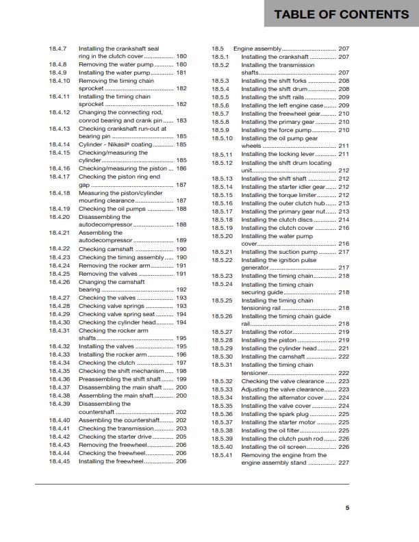 HUSQVARNA FE 450 FE 501 2014 REPAIR WORKSHOP SERVICE MANUAL REPRINTED COMB BOUND