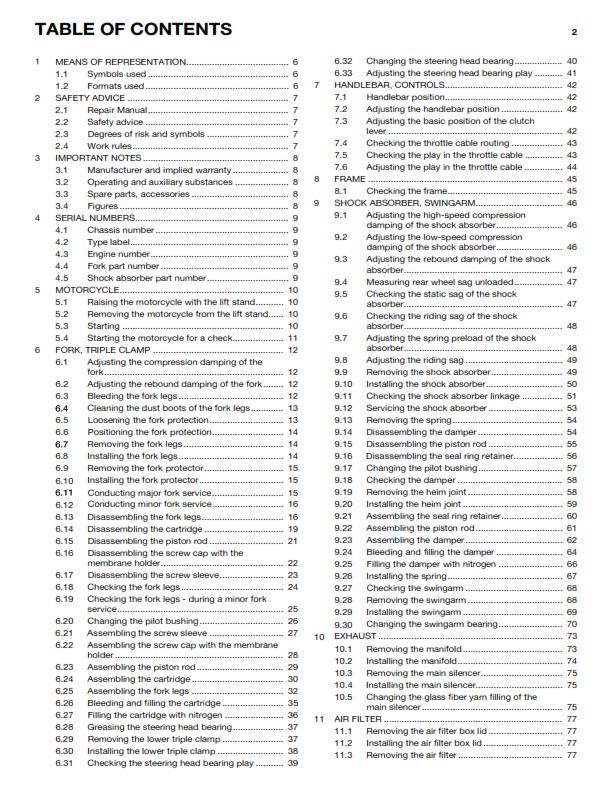 HUSQVARNA FC 350 EU 2014 REPAIR WORKSHOP SERVICE MANUAL REPRINTED COMB BOUND