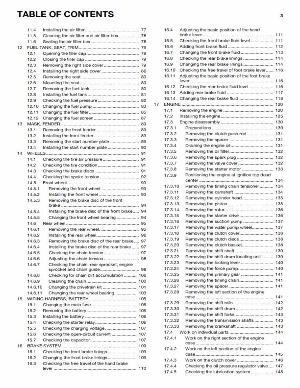 HUSQVARNA FC 250 EU 2014 REPAIR WORKSHOP SERVICE MANUAL REPRINTED COMB BOUND