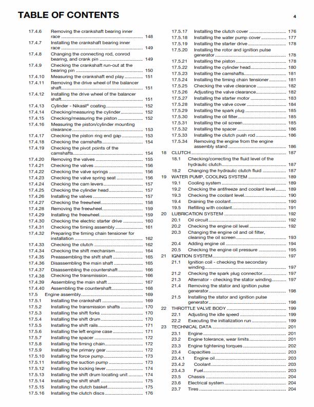 HUSQVARNA FC 250 EU 2014 REPAIR WORKSHOP SERVICE MANUAL REPRINTED COMB BOUND