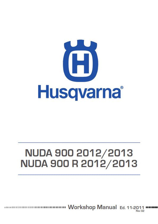 HUSQVARNA NUDA 900 900R 2012 - 2013 REPAIR WORKSHOP SERVICE MANUAL REPRINTED