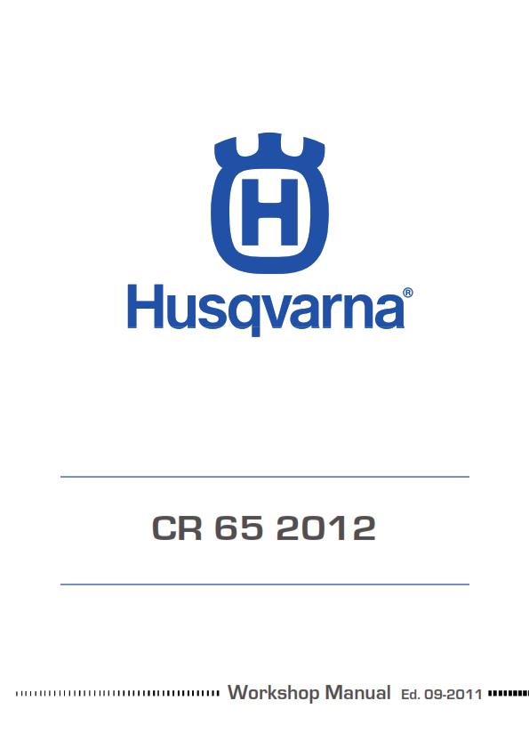 HUSQVARNA CR65 CR 65 2012 REPAIR WORKSHOP SERVICE MANUAL REPRINTED COMB BOUND