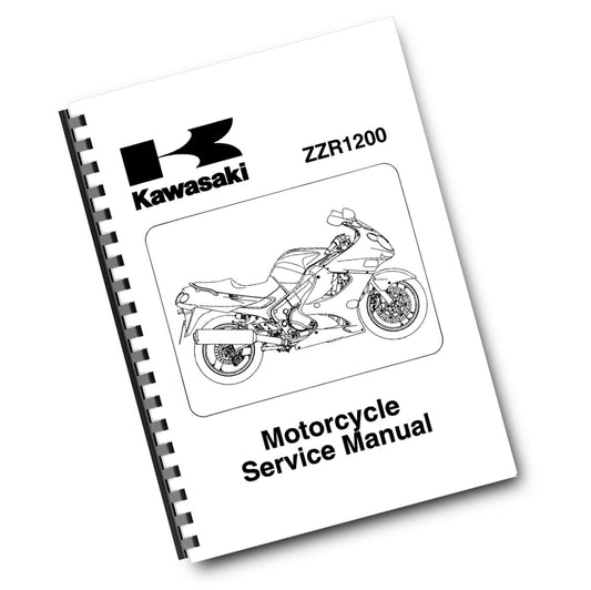 KAWASAKI MOTORCYCLE ZZR1200 C1 C2 C3 D1 SERVICE MANUAL REPRINTED COMB BOUND