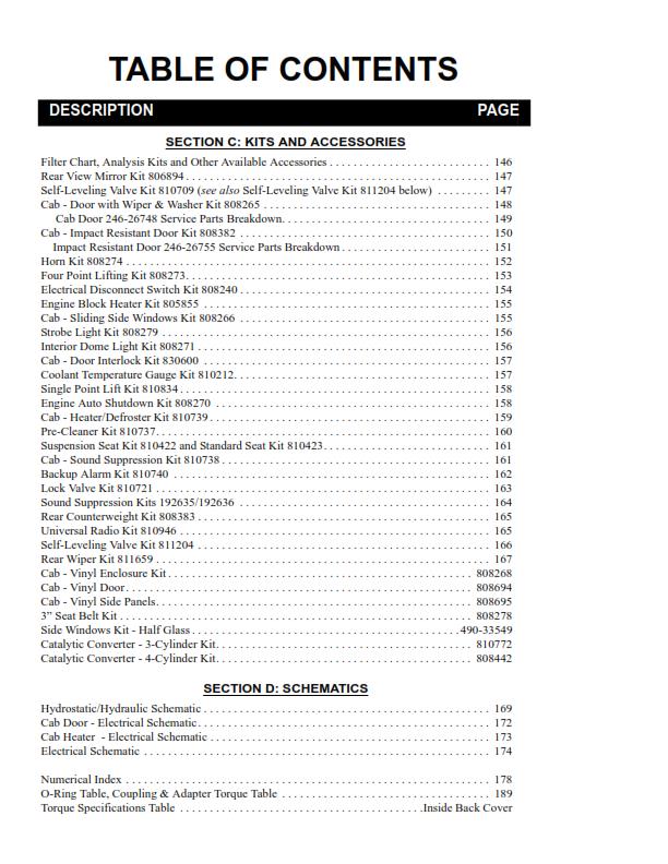 GEHL SL3640E SL3840E SL4240E SKID STEER LOADER PARTS MANUAL REPRINTED COMB BOUND